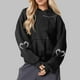 thumbnail image 1 of Heisall Womens Hoodies Halloween Print Hooded Longline Sweatshirts Long Sleeve Pocket 2025 New Arrival Autumn Winter, 1 of 3