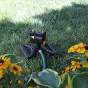 Melnor 4060-4 MiniMax Turbo Oscillating Sprinkler, 4000 sq. ft. - Black, Orange