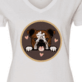 thumbnail image 4 of Inktastic English Bulldog Gift for Dog Lover Women's V-Neck T-Shirt, 4 of 5