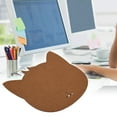 thumbnail image 2 of Herwey Cat Shape Anti-static Felts Table Mouse Pad Office Dust-proof Desk Pads, PC Mat,  Felts Mat, 2 of 6