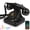 Black, variant on Retro Bluetooth Desk Phone, Vintage Landline Style Telephone with Handset & Speakerphone, Wireless Home Phone with USB Rechargeable Battery, Hands-Free Calling & Music Playback