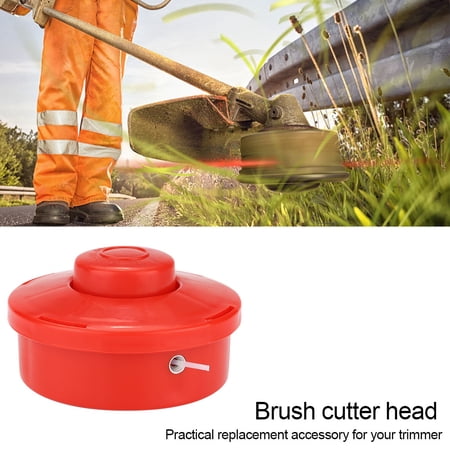 NFTIGB 3-Piece Universal Grass Trimmer Head Replacement Set for Garden Lawn Mowers Durable Plastic Brush Cutter Accessories Easy Installation Weed Eater Parts Red (4.13 inches / 10.5 cm)
