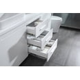 thumbnail image 5 of Design Element Washington 72" Double Sink Bathroom Vanity Set in White, 5 of 7