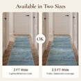 thumbnail image 6 of KUETH 5x7 Area Rug Blue Abstract Area Rug, Machine Washable Vintage Distressed Throw Rug with Non-Slip Gripper, Modern Aesthetic Carpet for Bedroom Living Room, 6 of 10