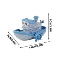 thumbnail image 4 of Qocolhg Windup Ship Bath Toys for 1 Year Old Boy, Funny Wind-up Steamship Bathtub Toy Clockwork Boat Water Toy Steamboat Tub Toy Steamer Pool Toy, Birthday Christmas Gifts for Kids Boys Girls, 4 of 9