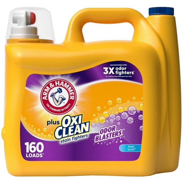 Detergente para ropa Arm & Hammer Plus OxiClean 6,15 L, 160 cargas