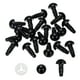 thumbnail image 1 of Ojos de seguridad Uxcell de 10 mm, 20 piezas de plástico para manualidades, negro, 1 of 6