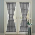 thumbnail image 3 of No. 918 Emily Voile Sheer Rod Pocket Door Curtain Panel, 59"x40", White, 3 of 5