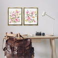 thumbnail image 3 of Stupell Industries Pink Scattered Blooms Botanical & Floral Painting Gold Floater Framed Canvas Art Print Wall Art, 17 x 21, Set of 2, 3 of 10