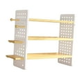 thumbnail image 2 of veasfak Desktop Organizer Shelf Countertop Bookcase Desk Hutch Practical Book Holder 3 Tiers S, 2 of 9