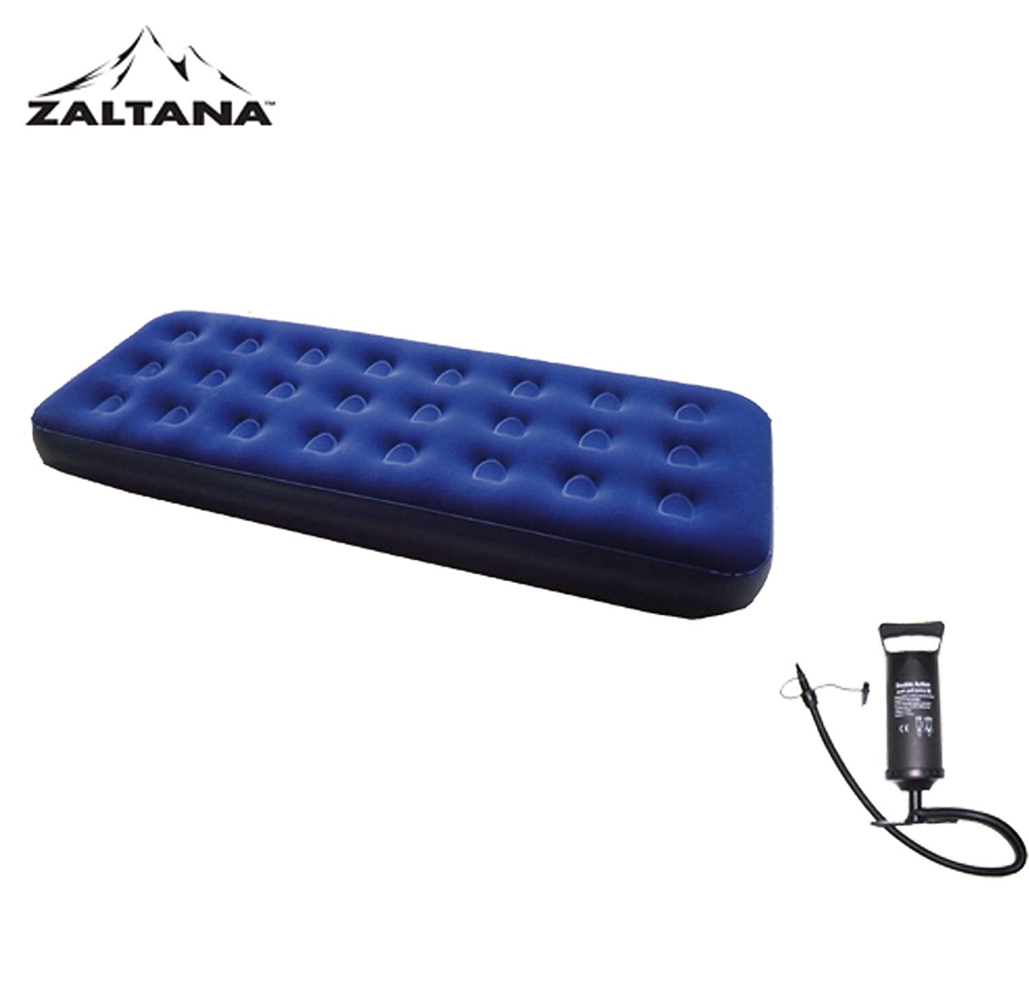 Zaltana Single Size Air Mattress Double Action Hand Pump (Including 3