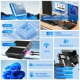 thumbnail image 4 of Industrial Mini PC, Kinupute Fanless Desktop Computer 12th Alder Lake-N100, up to 3.4GHz, 16G DDR4, 512G NVME SSD, Windows 11 Pro, COM RS232, Dual LAN, 4K@60Hz 2xHDMI/DP, WiFi6, BT5.2, VESA, WOL, 4 of 21