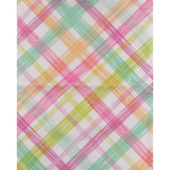 Easter Cross Line Vinyl Flannel Backed Tablecloth 52x90 Oblong