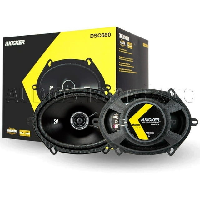 Bocinas Coaxiales Kicker DSC680 200 Watts 6x8 Pulgadas 4 Ohms 50 Watts RMS 2 Vías Kicker DSC680