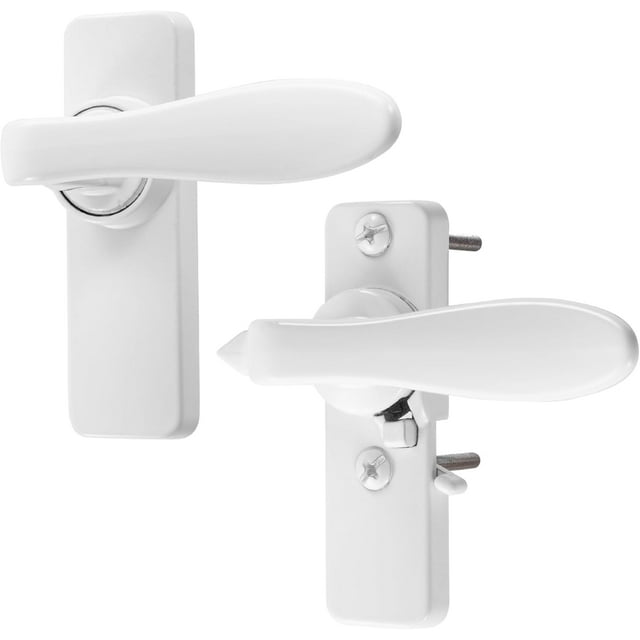 in-Swinging Storm Door Handle Set \u for Inward-Opening Storm Screen Doors ONLY \u Surface Mount Locking Inside Latch