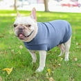 thumbnail image 3 of Autumn and Winter Warm Soft Vest for Small Medium Dog Cat Sweater French Bulldog Dogs Hoodies Puppy Shirts Dog Cat Clothes Pet Products BLUE M, 3 of 8
