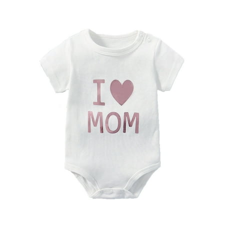 

Pimfylm Toddle Bodysuits Baby Boys Girls Bodysuit Funny Romper Short Sleeve Neutral Outfits Jumpsuit Organic cotton Pink 0-3 Months