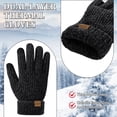 thumbnail image 5 of KOITHOT 2 Pairs Winter Gloves for Women Chenille, Winter Warm Thick Lined Touchscreen Fingers Weather Gloves, 5 of 7