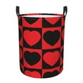 thumbnail image 1 of ZICANCN Courageous Heart Red Laundry Basket Organizer , Dirty Clothes Hamper for Bathroom Kids Girls Boys Laundry Hamper Small, 1 of 8