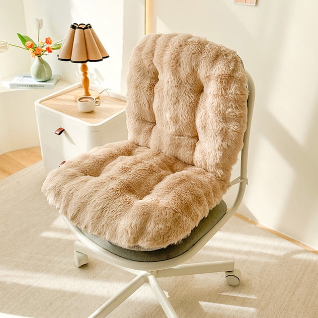QTOCIO Winter Use Integrated Office Chair With Thickened Seat And Backrest Cushions Suitable For Home Office And Dormitory Use