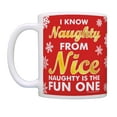 thumbnail image 3 of ThisWear Secret Santa Gift Know Naughty From Nice Stocking Stuffer Christmas Gag 11 ounce Coffee Mug Red, 3 of 5