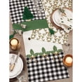 thumbnail image 5 of Saro Lifestyle Buffalo Plaid Holly Design Table Runner, 5 of 5