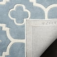 thumbnail image 4 of SAFAVIEH Chatham Diego Geometric Wool Area Rug, Blue/Ivory, 4' x 6', 4 of 8