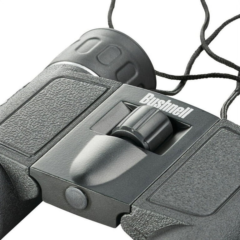Bushnell PowerView 10x25 Compact Binoculars, Black, Roof