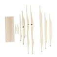 thumbnail image 3 of Kit de refuerzo de madera de para guitarra acústica, pieza de reparación para luthier, accesorios ligeros para instrumentos musicales,, 3 of 9