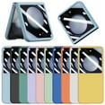 thumbnail image 4 of 1Pcs Slim Protective Full Cover with Temepered Glass Film PC TPU For Z Flip 5 Case Mobile Phone Protector Phone Cover SKY BLUE, 4 of 8