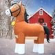 thumbnail image 3 of Decoración navideña inflable con forma de caballo de Clydesdale, 274 cm, de DomKom, 3 of 6