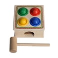 thumbnail image 2 of Banco de madera para golpear, pelota de juguete, juguetes de aprendizaje preescolar, banco de trabajo educativo para bebés Montessori para niños de 1,, 2 of 9