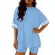 thumbnail image 3 of Eres Más Que una Camisa de Puntuación de Prueba, Blusa de Manga Larga de Ajuste Seco con Pantalones de Cintura Elásticos, 3 of 5