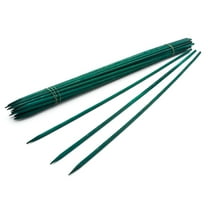 ACDANC 10 Pcs Plant Stakes,Plant Sticks Support for Outdoor Indoor Plants,Green Bamboo Sticks,Garden Plant Support Stakes for Tomatoes,Orchid,Beans,Potted Plants - 15 inches