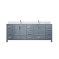 thumbnail image 3 of Jacques 84 in. W Dark Grey Double Bath Vanity, Cultured Marble Top, and Faucet Set, 3 of 8