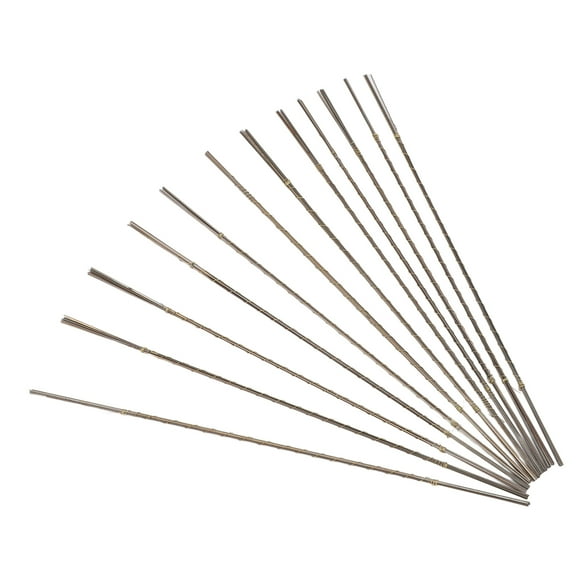 Spiral Scroll Saw Blades, Smoothing Cutting Scroll Saw Blades Assortment 0.34mm Width High Hardness 7/0 for Jewelry Making