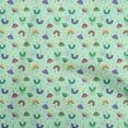 thumbnail image 1 of oneOone Cotton Flex Mint Green Fabric Kids Safari Print Sewing Material Print Fabric By The Yard 40 Inch Wide, 1 of 4