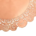 thumbnail image 4 of 100 Pack Metallic Copper Orange Placemats, Round Paper Lace Doilies for Place Settings, Desserts, Formal Events (10 In), 4 of 8