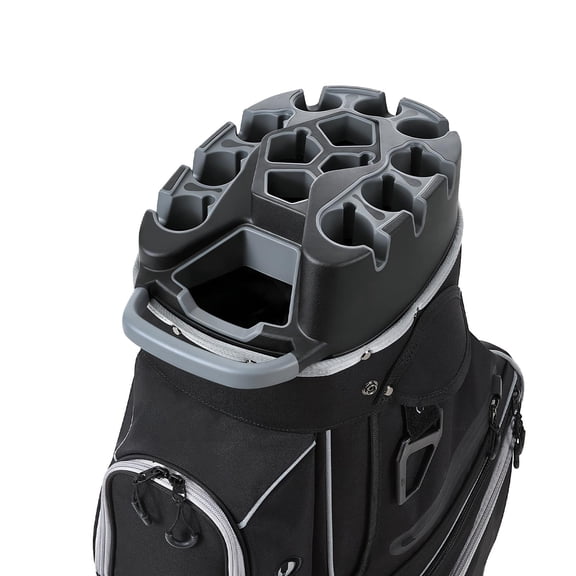 VEVOR Golf Cart Bag, 14 Way Top Divider Organizer, Golf Club Bag with Full-length Divider, Storage Pockets, Shoulder Strap, Rain Hood, Smooth Zippers, High-Strength 900D Polyester for Men & Women