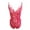 Red, variant on Teddy Lingerie for Women Floral Lace Bodysuit One Piece Babydoll Deep V Teddy Sexy Lace Bodysuit