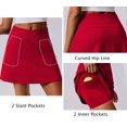 thumbnail image 5 of Pinspark Golf Skirts for Women 17" Tennis Skirt with 4 Pockets Stretchy Pickleball Skort Quick Dry Active Skirts A Line Skorts for Women Dressy Casual, 5 of 6