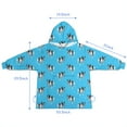 thumbnail image 7 of French Bulldog Blanket Hoodies for Kids 6-13YR Oversize Wearable Blanket Hoodies for Boys Girls Teens, 7 of 7