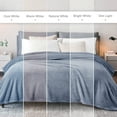 thumbnail image 5 of Exclusivo Mezcla Twin Size Flannel Fleece Blanket, Super Soft Velvet Plush Bed Blanket, 60x80 Inches, Stone Blue, 5 of 8