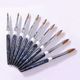 thumbnail image 6 of Nail art brush, Metal/Natural hair, 17.2 cm, Navy blue, 6 of 6