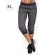thumbnail image 1 of Sonducket Pantalones de mujer Pantalones recortados con cordón Cintura elástica informal Ropa deportiva Prendas para la parte inferior del cuerpo Negro SG, 1 of 6
