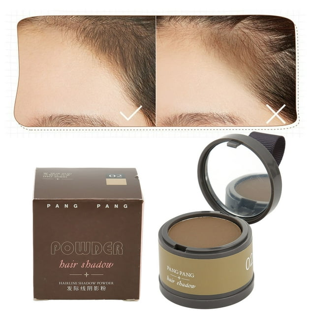 Thinning Hairline Shadow, Mild Waterproof Root Concealer Light Coffee Sweatproof Portable Makeup Safe Hairline Touch Up Powder For Travel For Women