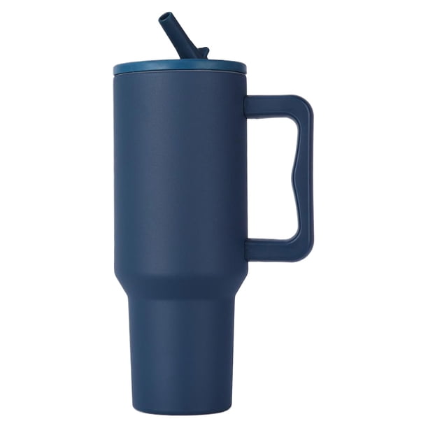 Frasco Portátil Paja 40oz Con Asa para Mujeres Y Hombres