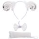 thumbnail image 1 of FELTECHELECTR 1 juego de diadema con orejas de oveja, kit creativo de diadema con orejas de animal para cosplay, 1 of 6