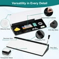 thumbnail image 6 of DOLLAR BOSS Glass Desktop Whiteboard for Desk, Desk Dry Erase White Board Deskboard Buddy Computer Pad Keyboard Stand for Home, Office Desk Accessories with 4 Markers 1 Eraser, White & Black, 6 of 9