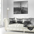 thumbnail image 2 of Designart Golden Gate Bridge in Gray Panorama - Sea Bridge Throw Pillow - 18x18, 2 of 4